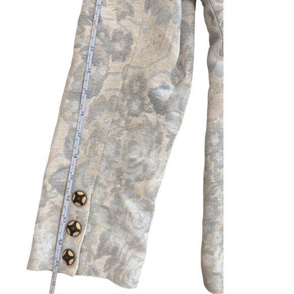 Emanuel Ungaro Parallèle Paris Floral Linen Blend Blazer (Size 8) Made in Italy - Picture 9 of 9